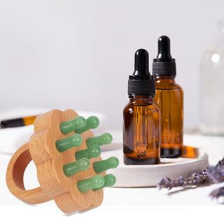 Jade-Wooden Scalp Massager