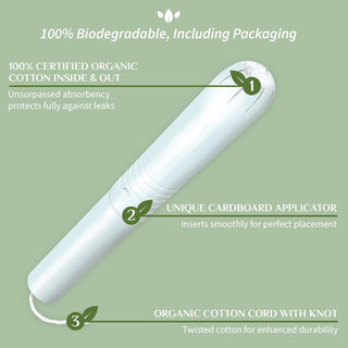 Organyc 100% Certified Organic Cotton Tampons