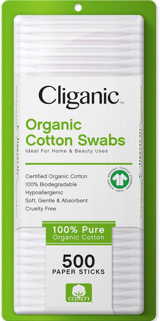 Cliganic Organic Cotton Swabs