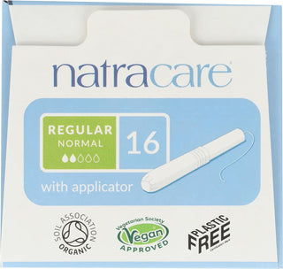 Natracare Organic Cotton tampons with applicator - Regular