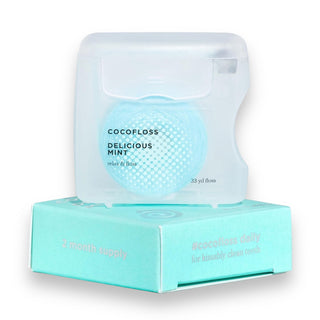 Cocofloss Woven Dental Floss - String Floss with Coconut Oil