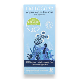Natracare Organic Cotton tampons with applicator - Regular