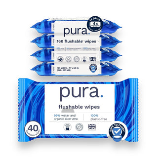 Pura Flushable Wipes