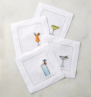 Sferra Bevande Embroidered Cocktail Napkins